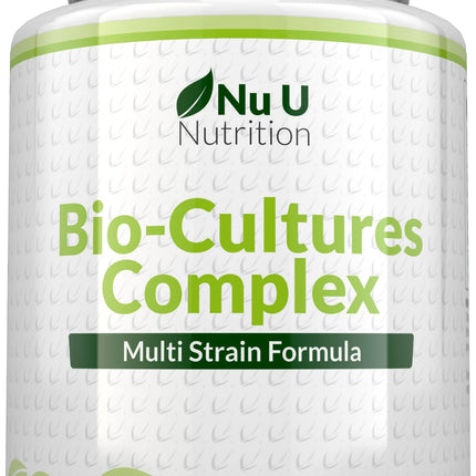 Bio Cultures Complex: 10 Billion CFU Live Cultures for Digestive & Immune Health – 180 Capsules for 6-Month Supply, Vegetarian & Gluten-Free Formula