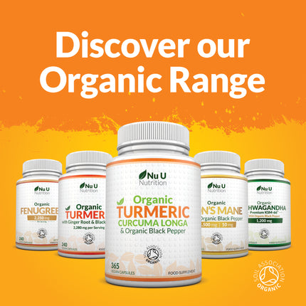 Turmeric Curcumin 600mg with Black Pepper for Enhanced Absorption - Organic Vegan Anti-Inflammatory Supplement for Joint & Immunity Support