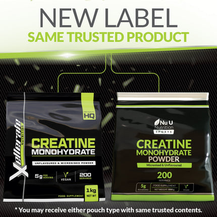 Creatine Monohydrate Powder Micronised - 1KG - 200 Servings - 7 Month Supply - Pre and Post Workout Routine- Vegan, Finest Grade, Pure & Unflavoured -
