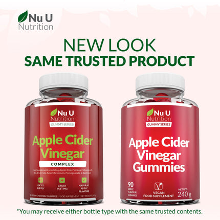 Apple Cider Vinegar Gummies for Digestive Health and Wellness - Vegan, Gluten-Free, and Powerfully Effective