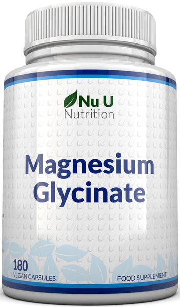 Magnesium Glycinate 1000mg - 180 Vegan Capsules - 3 Month Supply