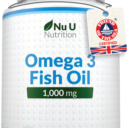 Omega 3 Fish Oil 1000mg - Premium Softgels for Heart, Brain, and Joint Health - Triple Strength EPA & DHA Formula for Optimal Wellbeing