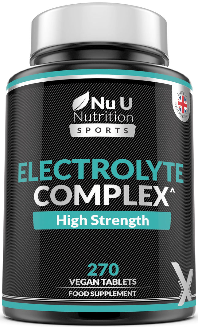 Electrolyte Complex - For Hydration & Performance – 270 Vegan Tablets with Sodium, Potassium, Magnesium & Calcium Phosphate -