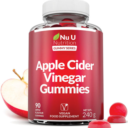 Apple Cider Vinegar Gummies for Digestive Health and Wellness - Vegan, Gluten-Free, and Powerfully Effective