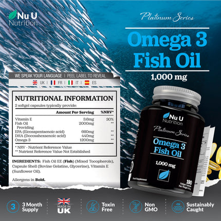 Omega 3 Fish Oil 1000mg