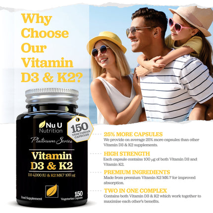 Vitamin D3  4000IU & Vitamin K2 100mcg