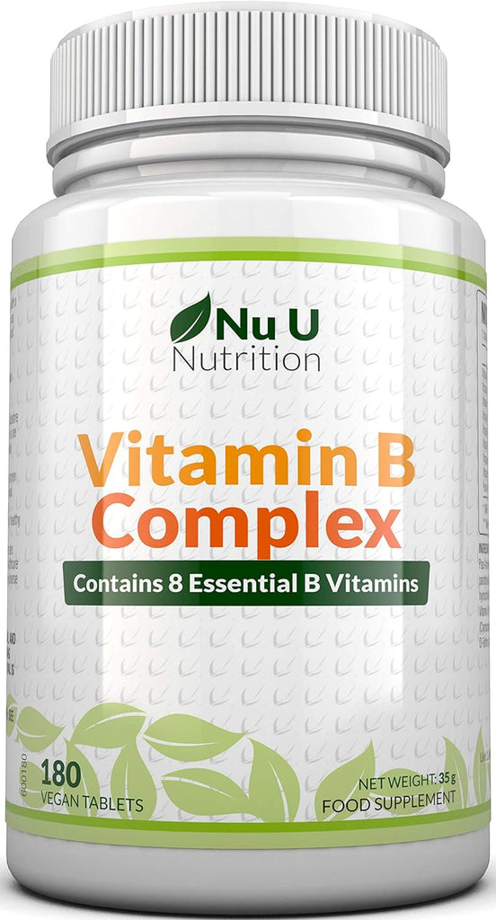 Vitamin B Complex - 180 Vegan Tablets - 6 Month Supply