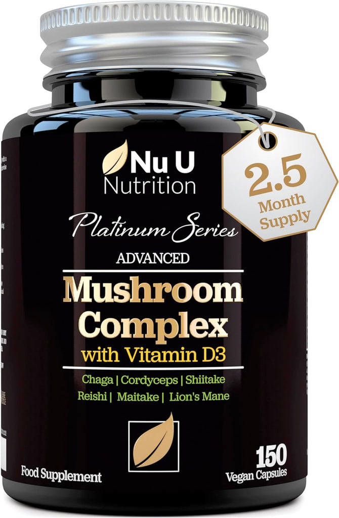 Mushroom Complex with Vitamin D - 150 Vegan Capsules
