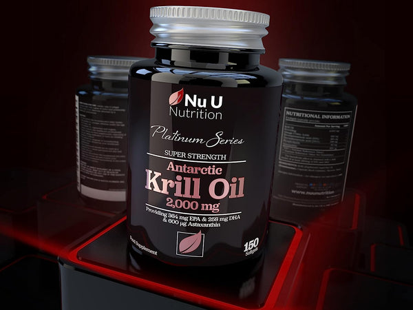 Antarctic Krill Oil 2000mg - 150 High Strength Softgel Capsules - Over 2 Month Supply
