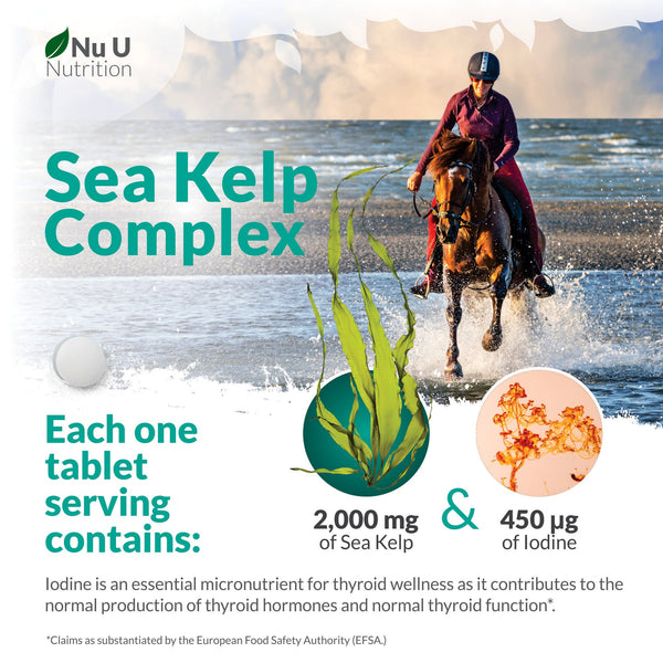 Sea Kelp Tablets 2000mg - 365 Vegan Tablets - 1 Year Supply