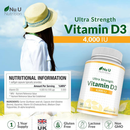 Vitamin D3 4000IU Softgels