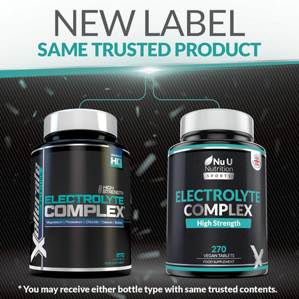 Electrolyte Complex - For Hydration & Performance – 270 Vegan Tablets with Sodium, Potassium, Magnesium & Calcium Phosphate -