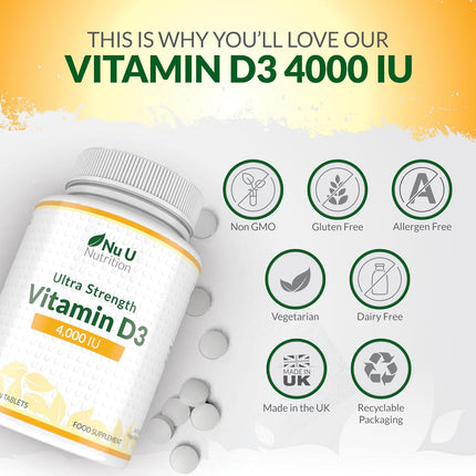 Vitamin D3 4000IU Tablets