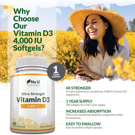 Vitamin D3 4000IU Softgels