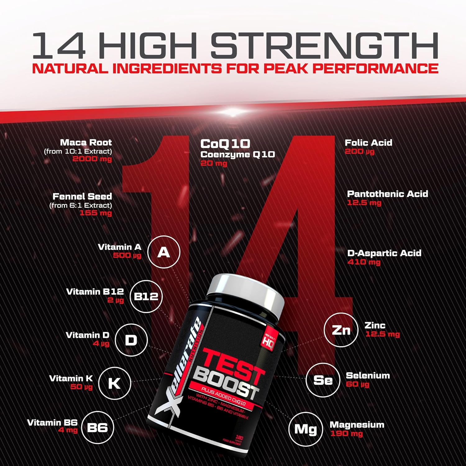 Test Boost Test Boost for Men - 180 Capsules Testosterone Support Supplement - 3 ...