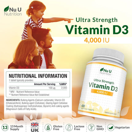 Vitamin D3 4000IU Tablets