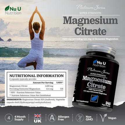 Magnesium Citrate 1480mg