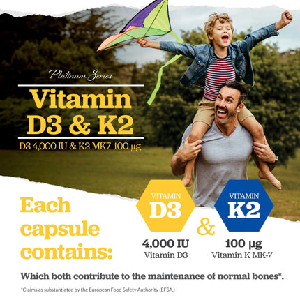 Vitamin D3  4000IU & Vitamin K2 100mcg