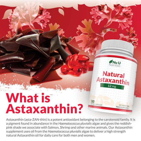 Astaxanthin 5% Oil 12mg - 180 Softgels - 6 Month Supply