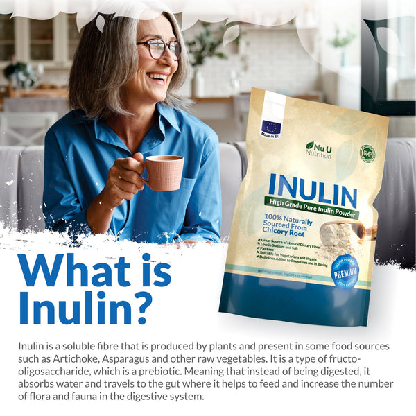 Inulin - 1000g High Grade Prebiotic Soluble Fibre Powder - Suitable for Vegetarians and Vegans – 200 Servings