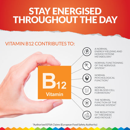 Vitamin B12 1000μg - 180 Vegan Tablets
