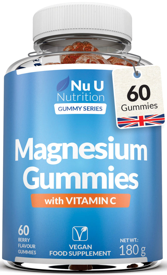 Magnesium Gummies for Kids 5+ and Adults - Delicious Berry  Flavour Daily Essential for Energy, Sleep Support, and Healthy Bones - Vegan & Gluten-Free