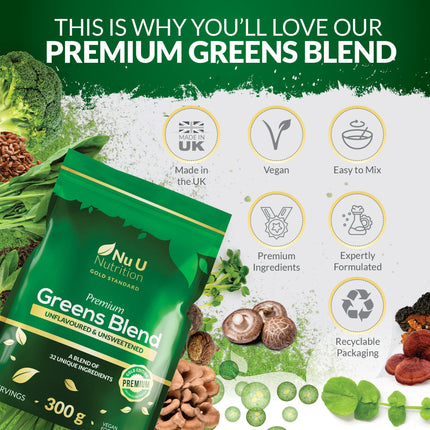 Premium Greens Powder | 300g - 60 Servings