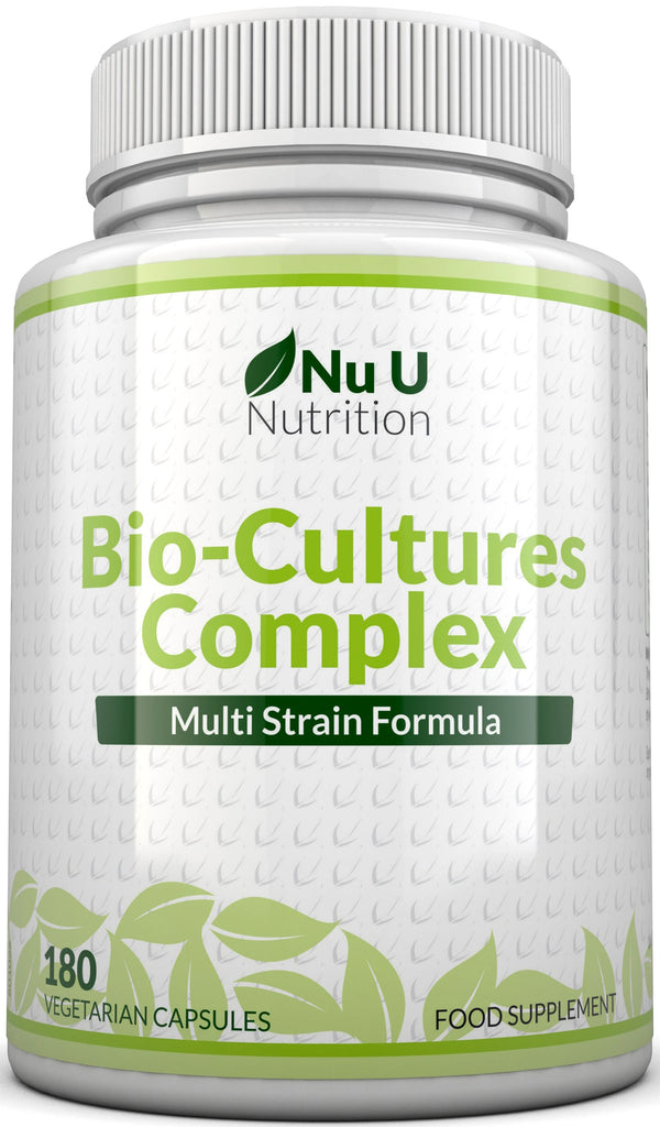 Bio Cultures Probiotic Strains - 180 Vegetarian Capsules - 6 Month