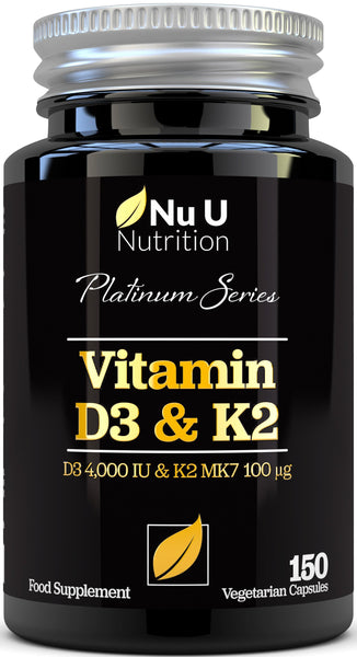 Vitamin D3 4000 Iu And Vitamin K2 100μg Mk7 5 Month Supply 150 Capsules Vitamin D3 And K2 K2 1569