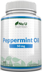 Peppermint Oil 50mg - 365 Rapid Release Softgels Capsules - 1 Year Supply
