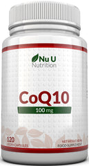 CoQ10 100mg - 120 Coenzyme Q10 Capsules - 4 Month Supply