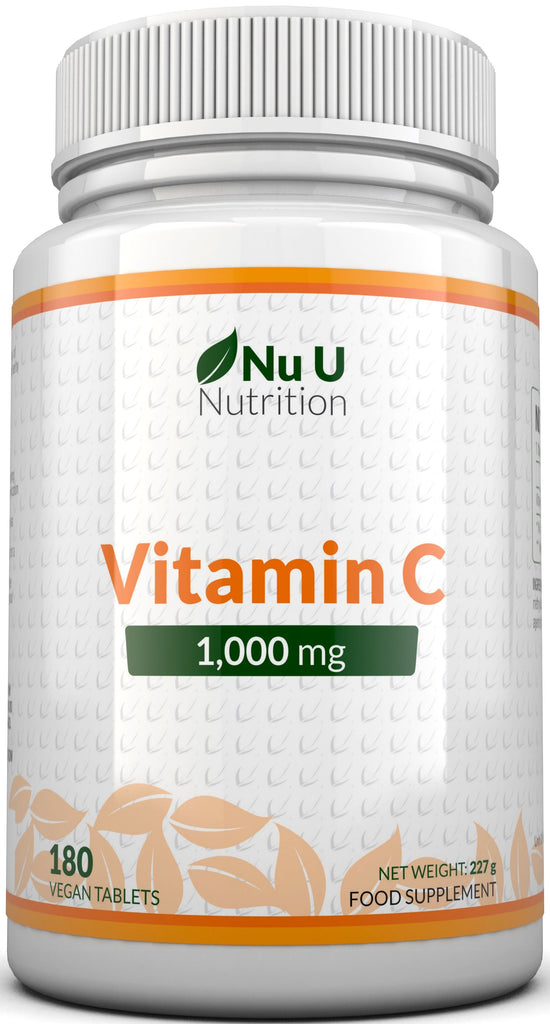 Vitamin C 1000mg - 180 Vegan Tablets - 6 Month Supply