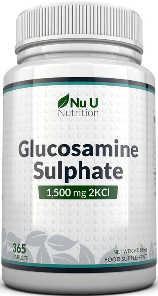 Glucosamine Sulphate 1500 mg 2KCl - 365 Tablets -1 Year Supply