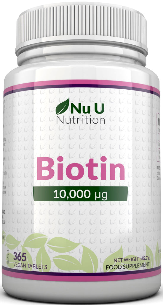 Biotin 10,000 mcg - 365 Vegetarian Tablets
