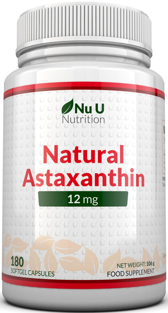 Astaxanthin 12mg - 180 Softgels a 6 Month Supply - Premium Strength Astaxanthin