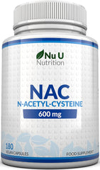 NAC Supplement 600mg 180 Vegan Capsules, 6 Months Supply