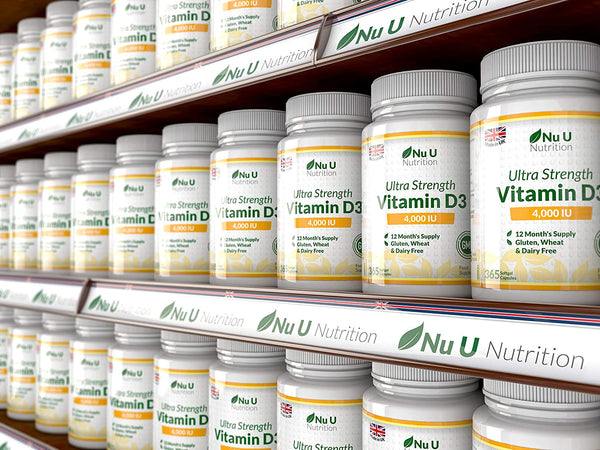 Vitamin D3 4,000IU - 365 Softgel Capsules - 1 Year Supply