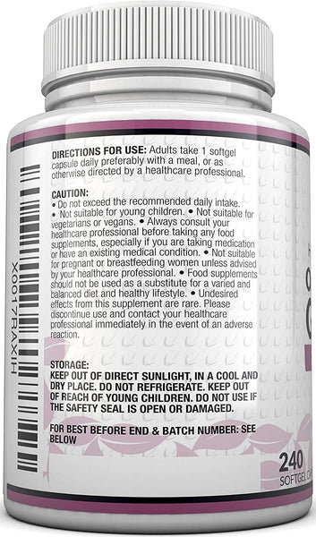 Garlic Capsules Odourless 25,000mg, 240 Softgel Capsules
