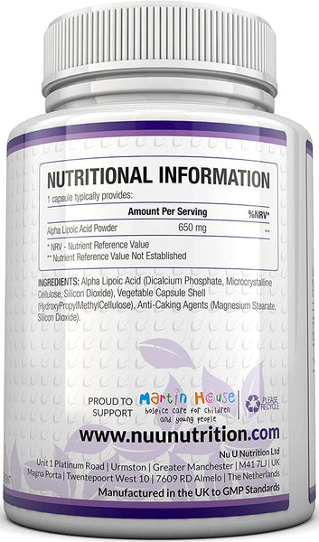 Alpha Lipoic Acid 650mg