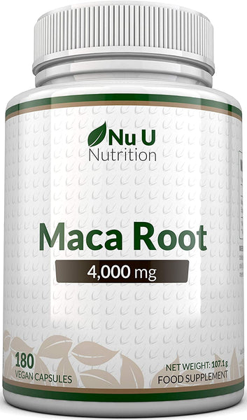 Maca Root Capsules 4000mg - 180 Vegetarian and Vegan Capsules