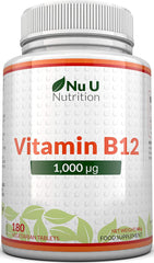 Vitamin B12 1000μg - 180 Vegetarian Tablets - 6 Month Supply