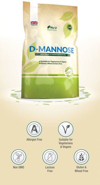 D-Mannose Powder 150g, Vegetarian and Vegan, 75 Servings