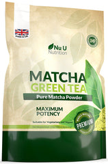 Matcha Green Tea Powder - 250g Double Size Pouch - Vegan & Vegetarian - 100 Servings