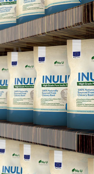 Inulin Prebiotic Fibre Powder 1kg, from Natural Chicory Root in Resealable Bag