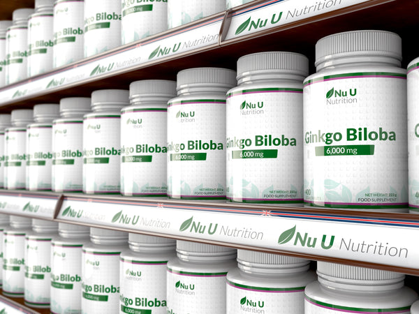 Ginkgo Biloba 6000mg - 400 Vegan Tablets - 13 Month Supply