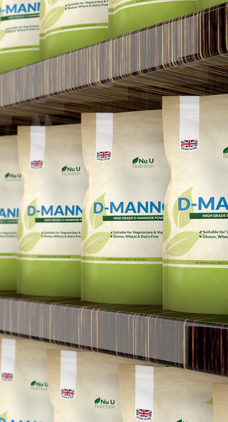 D-Mannose Powder - 150g Large Pouch Size -  Suitable for Vegetarians & Vegans - 75 Servings